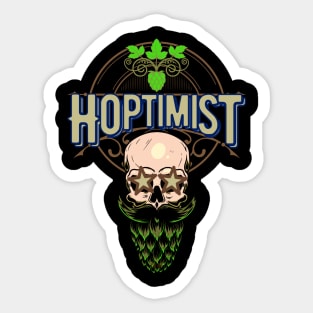 Hoptimist - Funny Beer Sticker